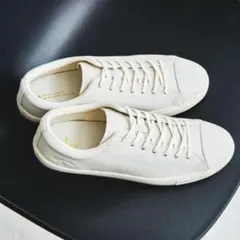 ★高級レザー Converse 1.5万円 レザー スニーカー ホワイトのサムネイル