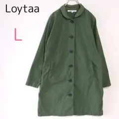 ロユタ【L】シャカシャカコート アウター スプリングコート 色ムラ変色