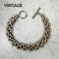 VINTAGE silver シルバーチェーンブレスレット ヴィンテージ