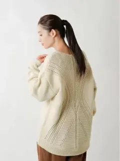 セーター オフホワイト プルオーバー