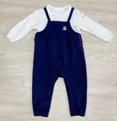 【美品】ミキハウス　ホットビスケッツ　カバーオール