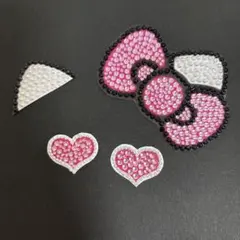 うちわデコパーツ　猫耳　ハート 推し活