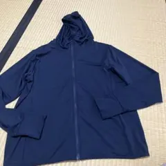 UNIQLOエアリズム　フード付きパーカー XL ネイビー