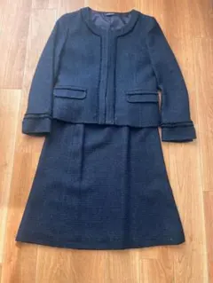 NEWYORKER セットアップスーツ　ネイビー　ツイード　卒業　入学