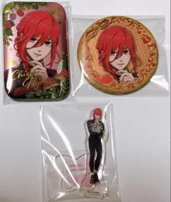 ブルーロック 千切豹馬 缶バッジ スクエア缶バッジ ミニミニアクリルスタンド