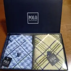 Polo チェック柄タオルハンカチ2枚セットのサムネイル