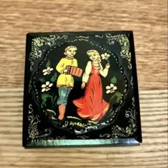 ロシア伝統工芸 パレフ塗り 小箱 액세서리