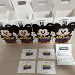 POPMART ミッキー&フレンズ空箱4つとカード４枚