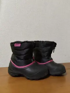 IGNIO 子ども用スノーブーツ ブラック/ピンク　16.0cm