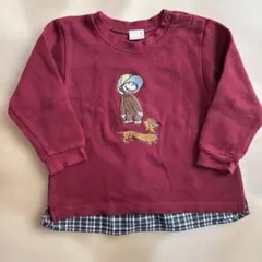petit main おさるのジョージ　トレーナー　90cm