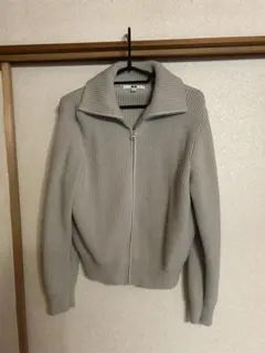 UNIQLO グレー 長袖ニットカーディガン M