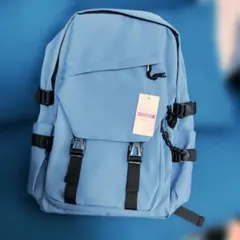 値下げ！多機能リュック 青　男女兼用