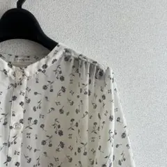 GLACIER 花柄 ロングシャツワンピース