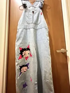 サロペット　オーバーオール　ベティ・ブープ　レディース　M 丈長め
