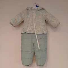 futafuta　フタフタ　 花柄スキーウェア　ジャンプスーツ　100