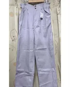 earth music&ecology ハイウエストツイルパンツ パープル