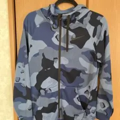 NIKE DRI-FIT カモフラージュ柄 ジップパーカー S