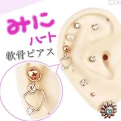 ミニハート 軟骨ピアス
