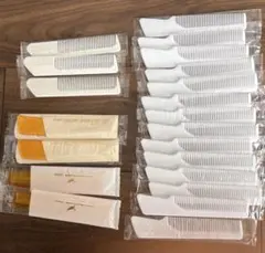 携帯 コーム くし ホテル アメニティ 使い捨て カラー 毛染め　21本セット