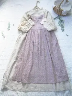 サマンサモスモス★sm2★お花レース*オーバーレースキャミワンピース