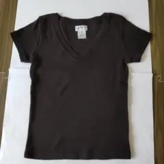 アニエスb ブラック Vネック Tシャツ サイズ3