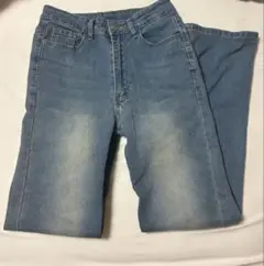 ライトブルー ストレートレッグ デニム