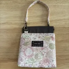 ハンドメイド 花柄バネ口ポーチ