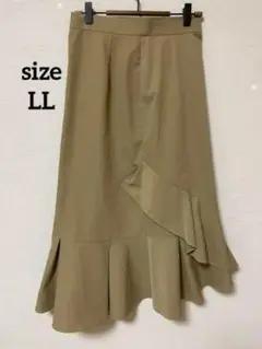 【アメリカンラグシー】LLフレアスカート スカート キレイ　可愛い　ベージュ