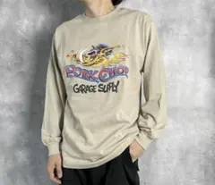 PORKCHOP GARAGE SUPPLY 長袖カットソー ベージュ