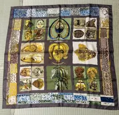 極美品☆ HERMES ブランケット カレジュアン カシミヤ Hロゴ エルメス