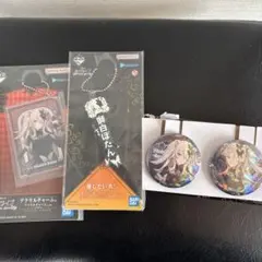 ホロライブ　一番くじ 獅白ぼたん3点セット 缶バッジ チャーム アクリルチャーム