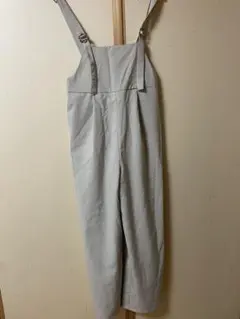 ベージュサロペット　レディース　GU