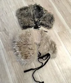 【4/5まで】ファー付きつけ襟 2点セット