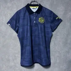 FILA GOLF フィラゴルフ 総柄 ポロシャツ 半袖 ゴルフ ウェア ロゴ