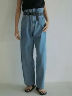 anuke アンヌーク　Waist Tuck Denim 38のサムネイル