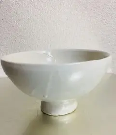 森岡由利子　白磁茶碗　抹茶碗　茶道　小田原菜の花にて購入 森岡由利子 白磁茶碗 抹茶碗 茶道 小田原菜の花にて購入