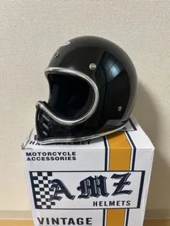 未使用品 AMZ MTX ブラック XXLサイズ 公道使用不可 装飾用ヘルメット AMZ フルフェイスヘルメット