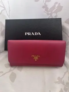 PRADA プラダ サフィアーノ 長財布 フラップ メタルバー 0420-④