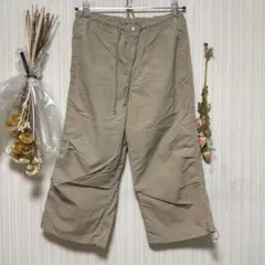 ベージュ ナイロン製 Mサイズ ワークパンツ