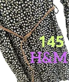 H&M ワンピース　ロングシャツ　女の子　花柄　エイチアンドエムのサムネイル