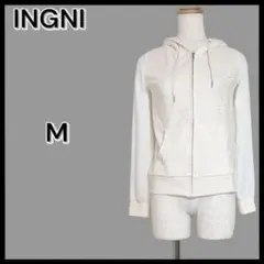 INGNI　イング　フロント　レース　パーカー　ホワイトのサムネイル