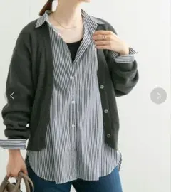 URBAN RESEARCH DOORS レギュラーカラーオーバーシャツのサムネイル