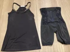 は*る様 補正下着とゴールドラメ入りタンクトップ　セット