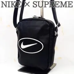 Supreme Nike Leather Shoulder Bag Black