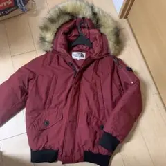 韓国モデルTHE NORTH FACE バーガンディ ダウンジャケット 95
