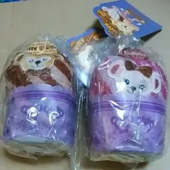 ディズニーシースウィートダッフィーカップケーキ型タオル ダッフィー シェリーメイ