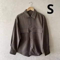 GU メンズ CPOシャツ(長袖) Sサイズ