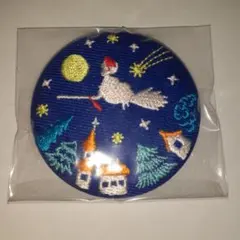 ジブリ 魔女の宅急便 缶バッジ 刺繍 ブローチ