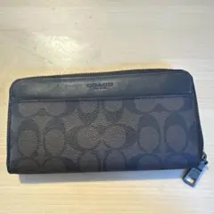 COACH ダークブラウン長財布(発送24時間以内)