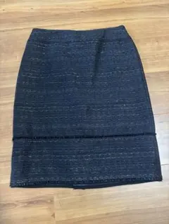 ⭐︎お値下げ中黒のツイードタイトスカート